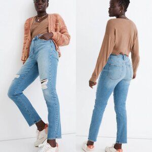 🦋 NEW NWT MADEWELL The Perfect Vintage Jean in Denman Wash: Ripped Edition 26
